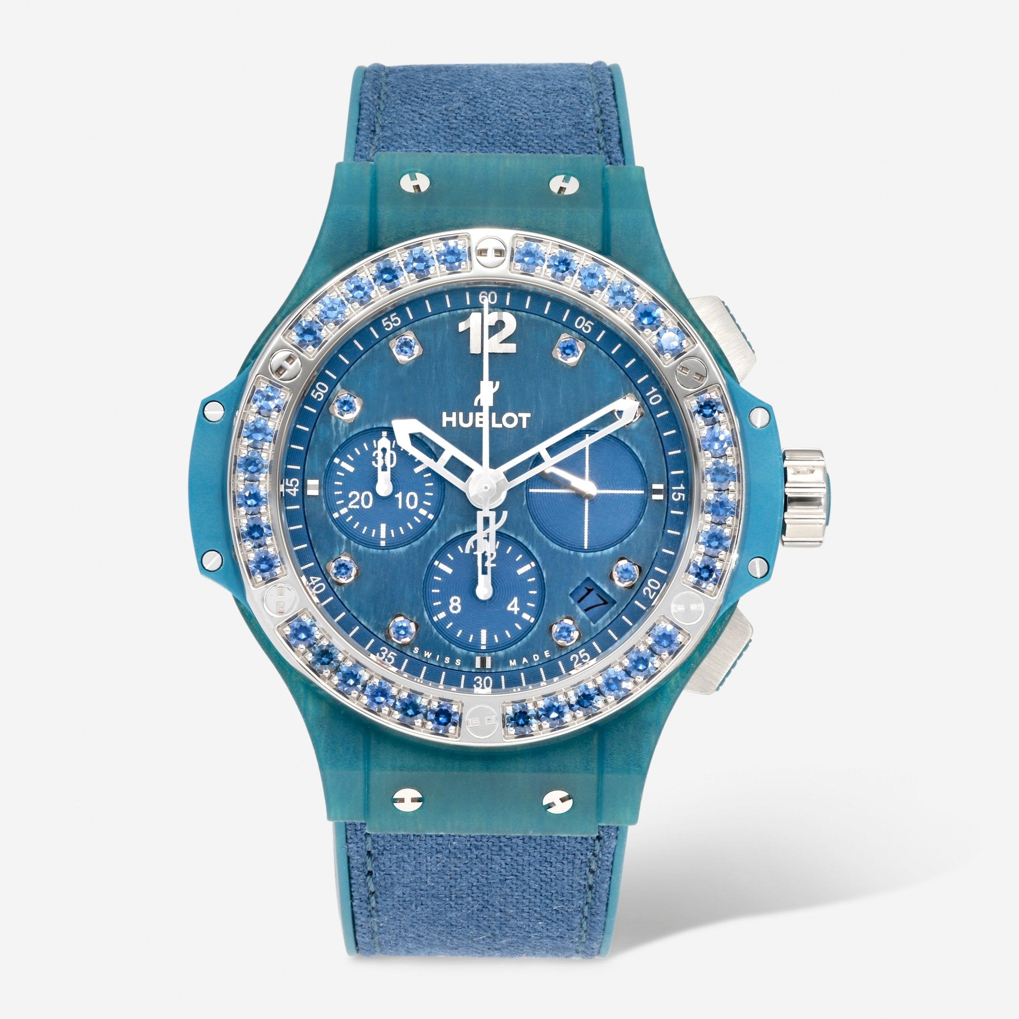 Hublot Big Bang Tutti Frutti Linen Composite Resin Sapphire Automatic Ladies Watch 341.XL.2770.NR.1201
