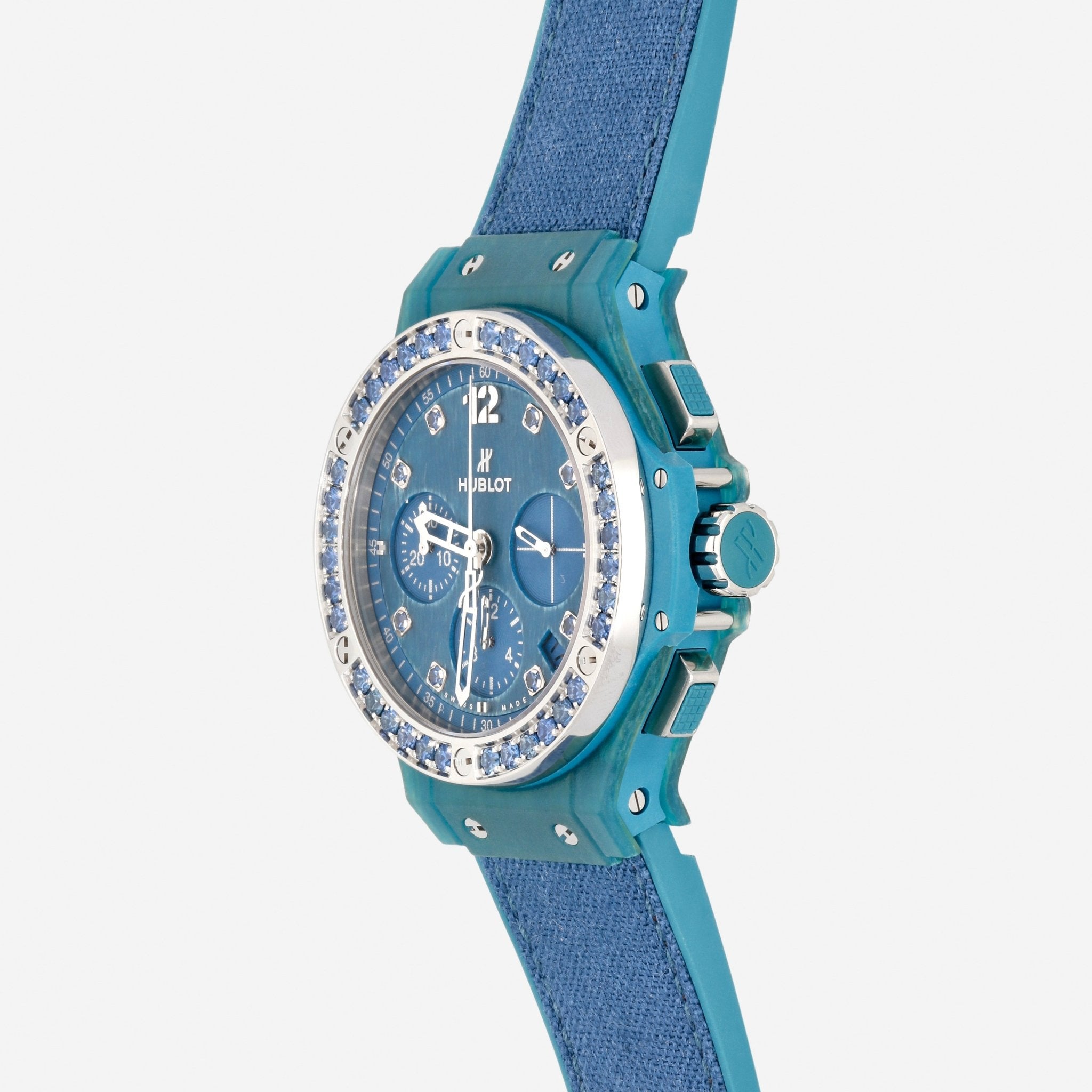 Hublot Big Bang Tutti Frutti Linen Composite Resin Sapphire Automatic Ladies Watch 341.XL.2770.NR.1201