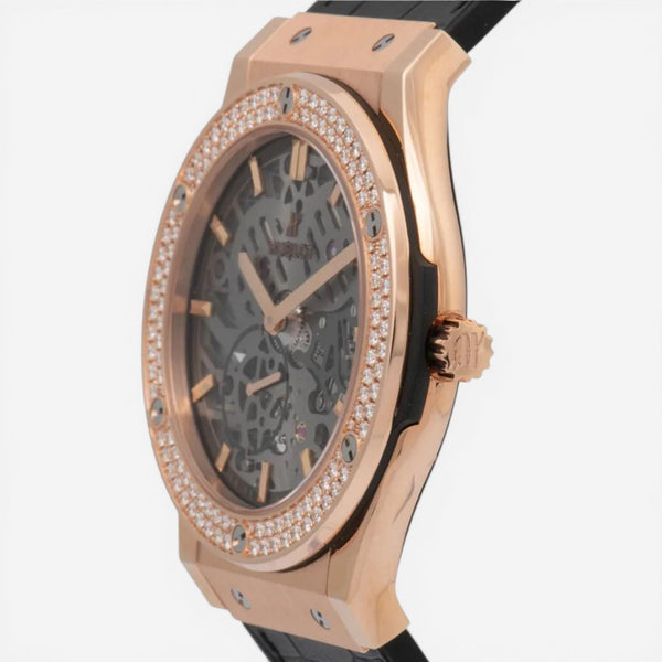 Hublot Classic Fusion 18K Rose Gold Manual Wind Men's Watch 515.OX.0180.LR.1104