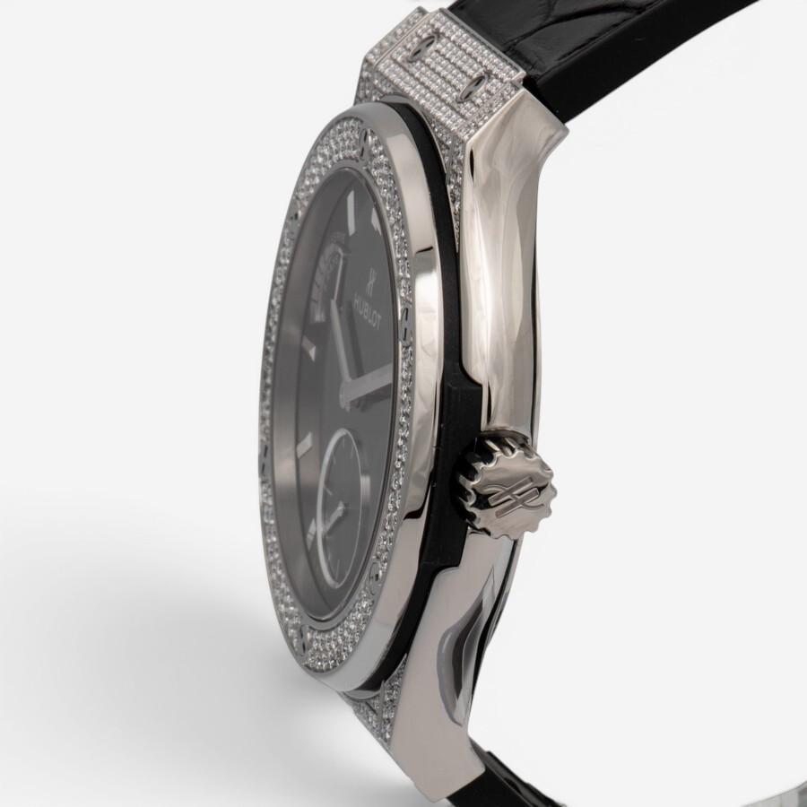 Hublot Classic Fusion Power Reserve Titanium Diamond Manual Wind Men's Watch 516
