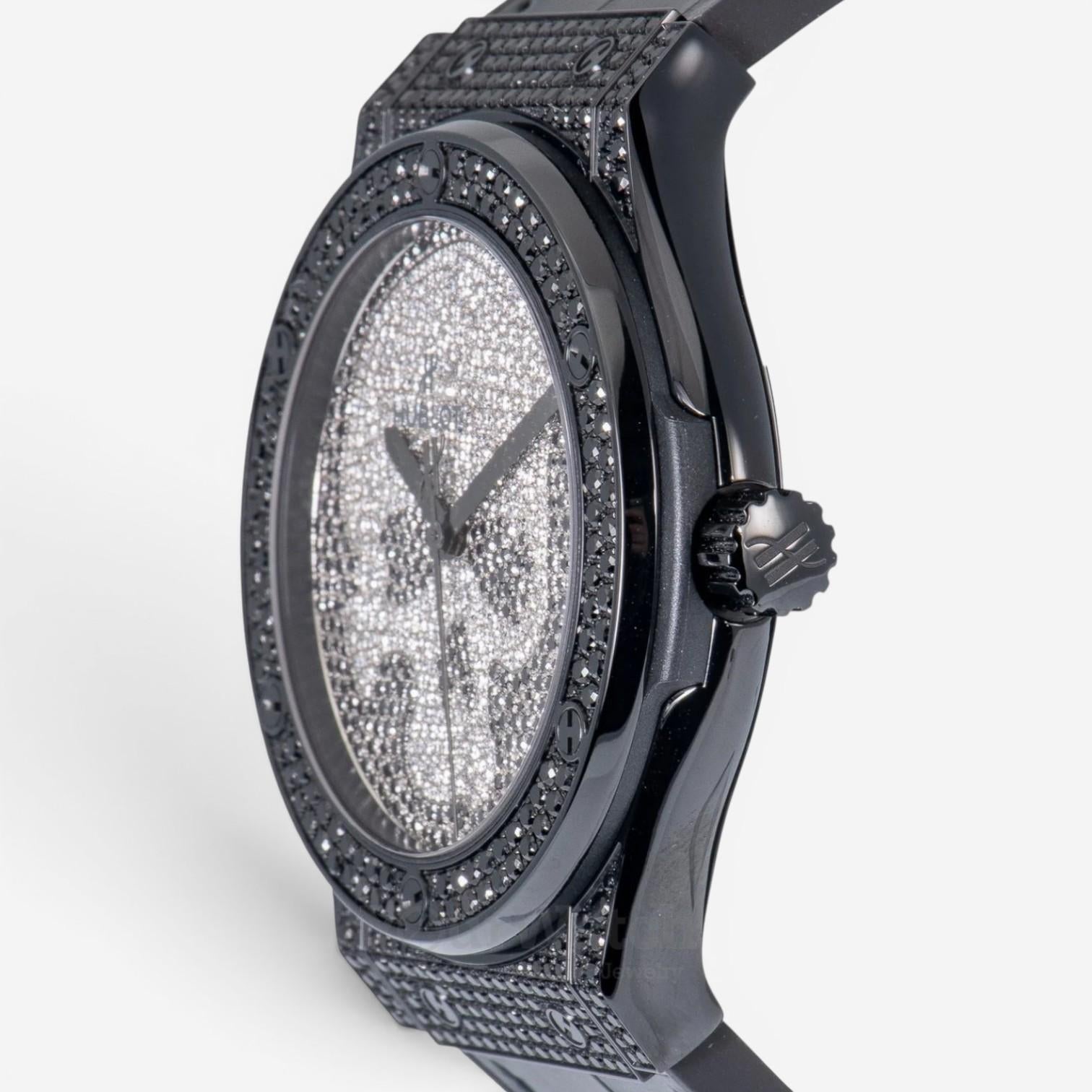 Hublot Classic Fusion Skull Titanium Diamond Automatic Men's Watch 511.ND.9100.L