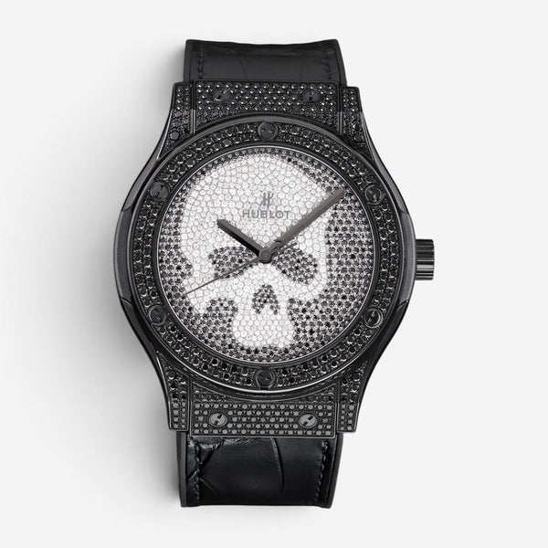 Hublot Classic Fusion Skull Titanium Diamond Automatic Men's Watch 511.ND.9100.L