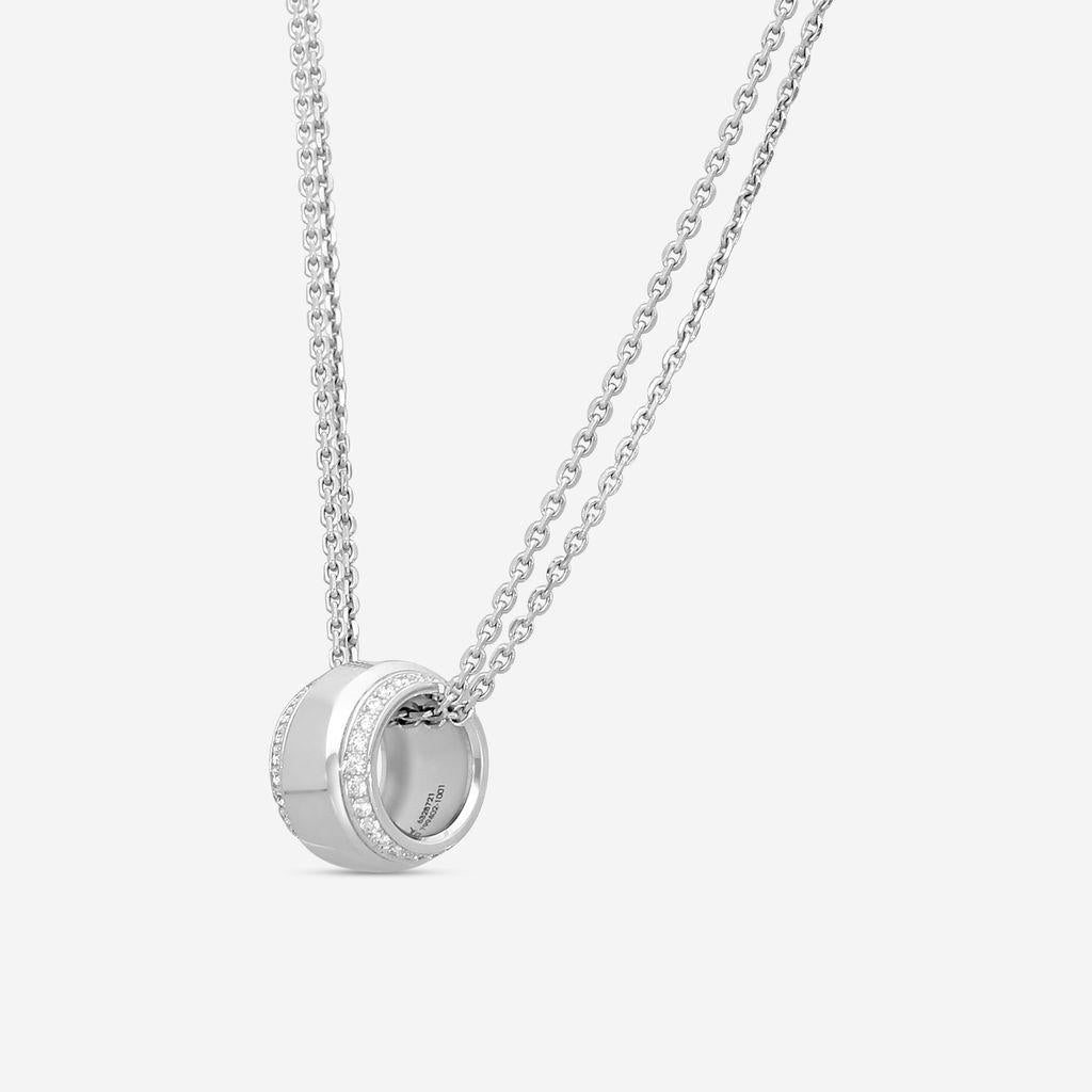 Chopard La Strada 18K White Gold Diamond Pendant Necklace 799402-1001