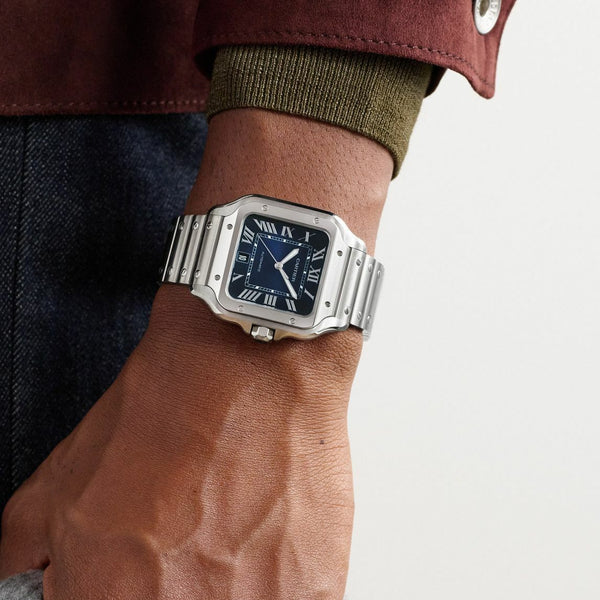Cartier Santos de Cartier Large Stainless Steel Automatic Men's Watch WSSA0071 - THE SOLIST