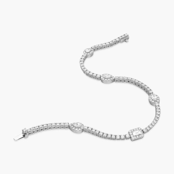 Ina Mar 14K White Gold, Diamond 3.17ct. twd. Tennis Bracelet IMKGK31 - THE SOLIST - Ina Mar