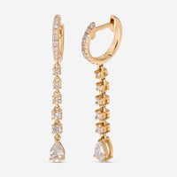 Ina Mar 14K Yellow Gold, Diamonds 0.94ct. tw. Drop Earrings IMKGK28 - THE SOLIST - Ina Mar