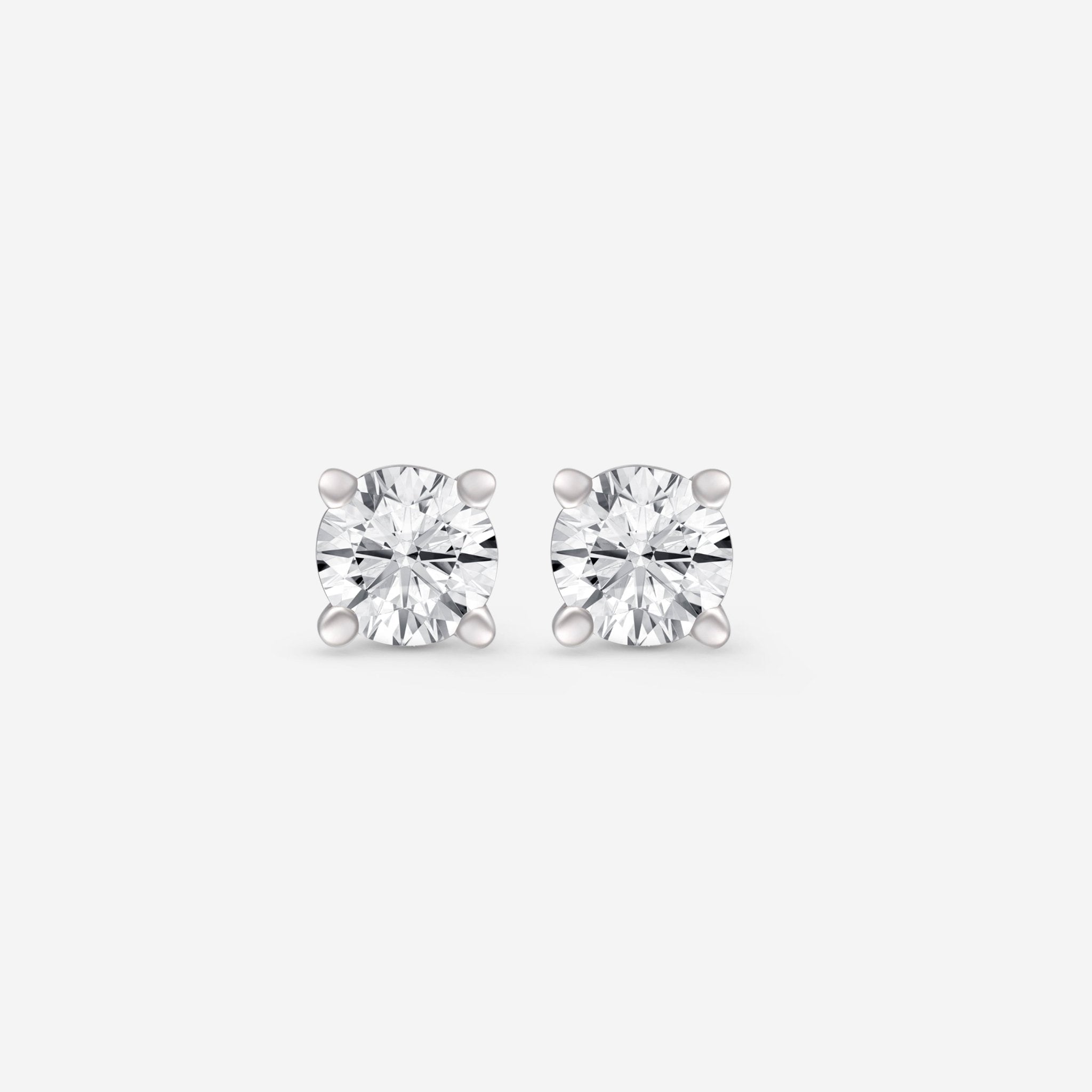 Ina Mar 18K White Gold, Diamond 0.40ct.twd. Stud Earrings STUD - 002 - THE SOLIST - Ina Mar