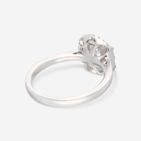 Ina Mar 18K White Gold, Diamond 0.54ct. twd. Cluster Engagement Ring IMKGK11 - THE SOLIST - Ina Mar