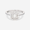 Ina Mar 18K White Gold, Diamond 0.54ct. twd. Cluster Engagement Ring IMKGK11 - THE SOLIST - Ina Mar