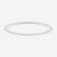 Ina Mar 18K White Gold Diamond 1/2 Way Bangle Bracelet ALB - 15074 - THE SOLIST - Ina Mar