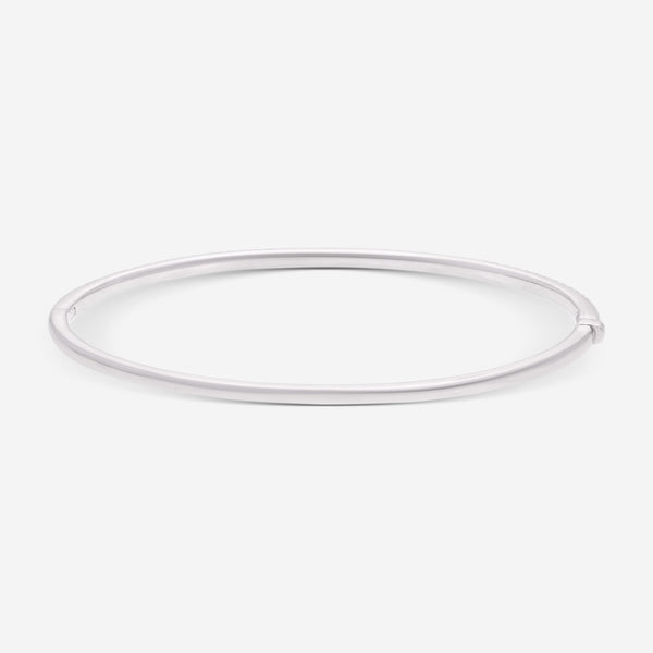 Ina Mar 18K White Gold Diamond 1/2 Way Bangle Bracelet ALB - 15074 - THE SOLIST - Ina Mar