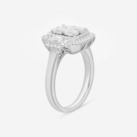 Ina Mar 18K White Gold, Diamond 1.46ct. twd Engagement Ring IMKGK08 - THE SOLIST - Ina Mar
