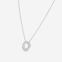 Ina Mar 18K White Gold Diamond Circle Necklace ANK - 19283 - THE SOLIST - Ina Mar