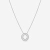 Ina Mar 18K White Gold Diamond Circle Necklace ANK - 19283 - THE SOLIST - Ina Mar