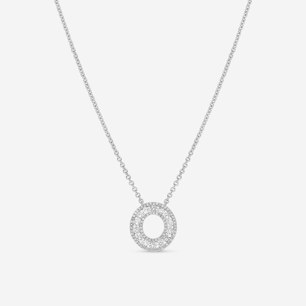 Ina Mar 18K White Gold Diamond Circle Necklace ANK - 19283 - THE SOLIST - Ina Mar