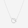 Ina Mar 18K White Gold Diamond Circle Pendant 16" ANK - 17871 - THE SOLIST - Ina Mar