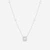 Ina Mar 18K White Gold Diamond Cluster Necklace 18" ANK - 19071 - THE SOLIST - Ina Mar