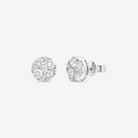 Ina Mar 18K White Gold Diamond Cluster Stud Earrings AER - 9122 - THE SOLIST - Ina Mar