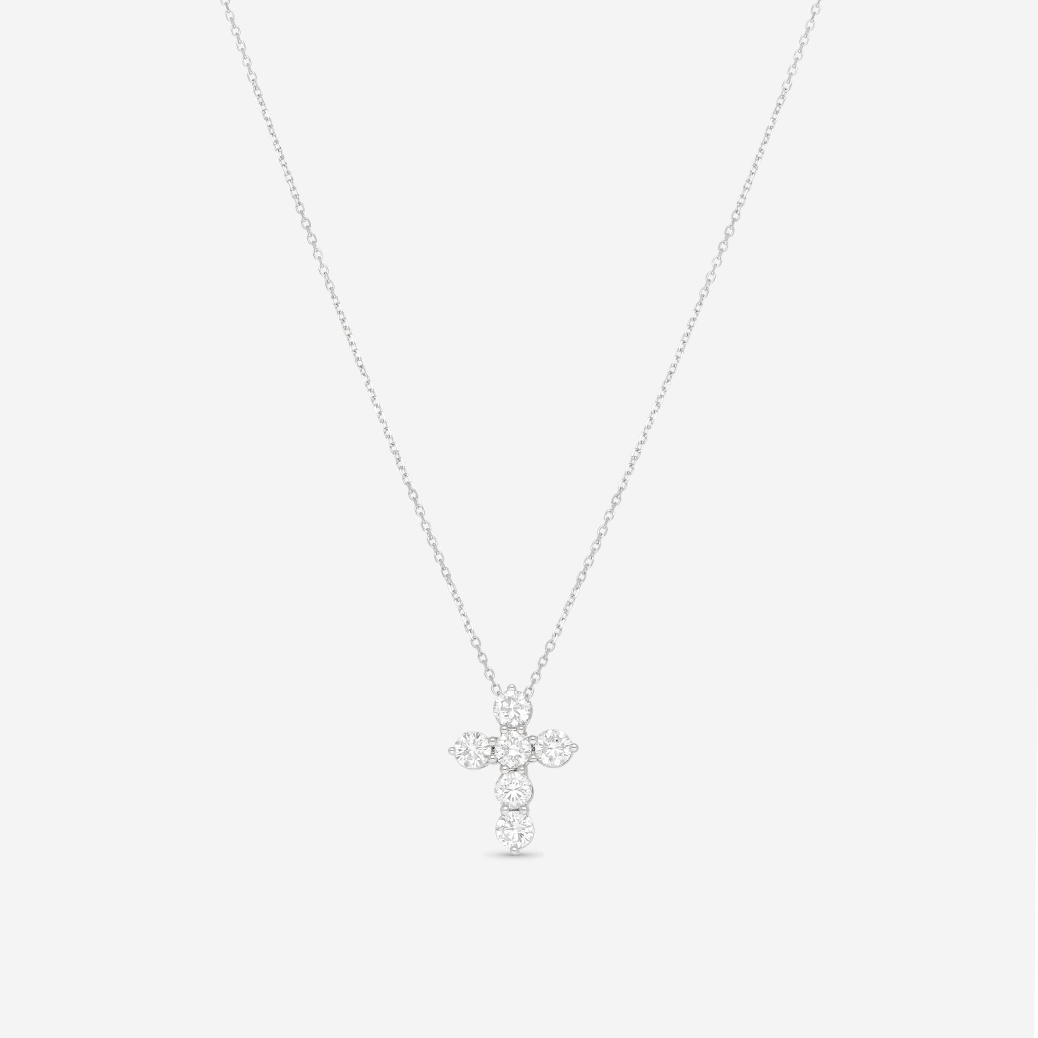 Ina Mar 18K White Gold Diamond Cross Pendant ACR - 15541 - 1 - THE SOLIST - Ina Mar