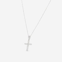 Ina Mar 18K White Gold Diamond Cross Pendant with Bale ACR - 13038 - THE SOLIST - Ina Mar