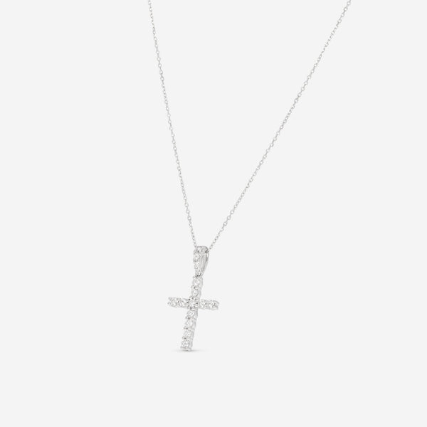 Ina Mar 18K White Gold Diamond Cross Pendant with Bale ACR - 13038 - THE SOLIST - Ina Mar