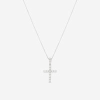 Ina Mar 18K White Gold Diamond Cross Pendant with Bale ACR - 13038 - THE SOLIST - Ina Mar