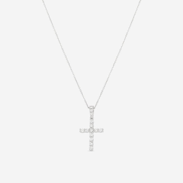 Ina Mar 18K White Gold Diamond Cross Pendant with Bale ACR - 13038 - THE SOLIST - Ina Mar