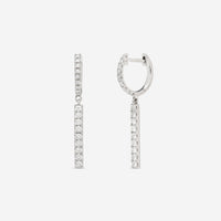 Ina Mar 18K White Gold Diamond Drop Earrings AER - 18073 - THE SOLIST - Ina Mar