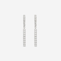 Ina Mar 18K White Gold Diamond Drop Earrings AER - 18073 - THE SOLIST - Ina Mar