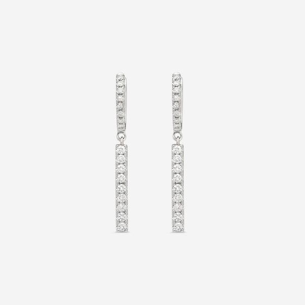 Ina Mar 18K White Gold Diamond Drop Earrings AER - 18073 - THE SOLIST - Ina Mar