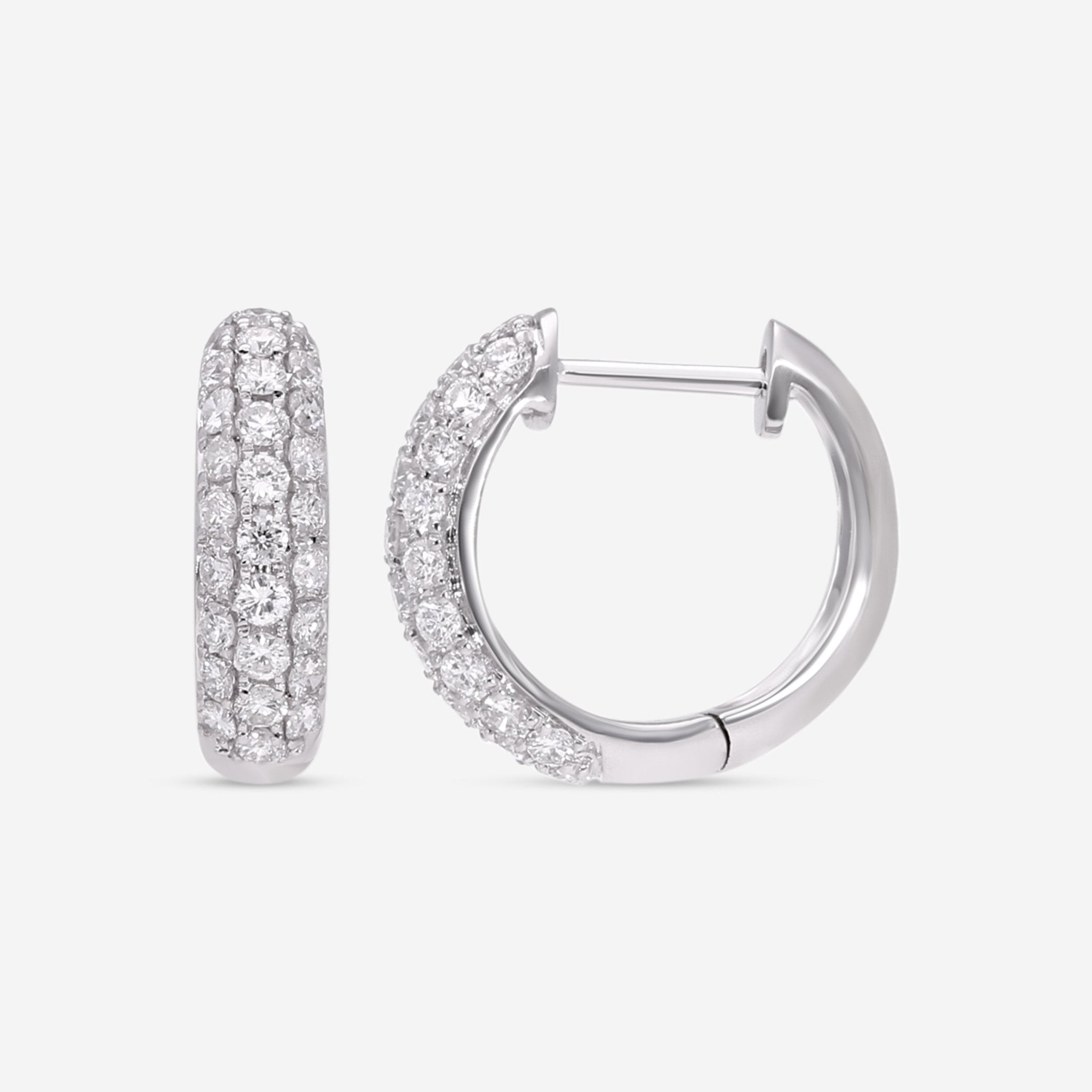 Ina Mar 18K White Gold Diamond Earrings AER - 1491 - 1 - THE SOLIST - Ina Mar