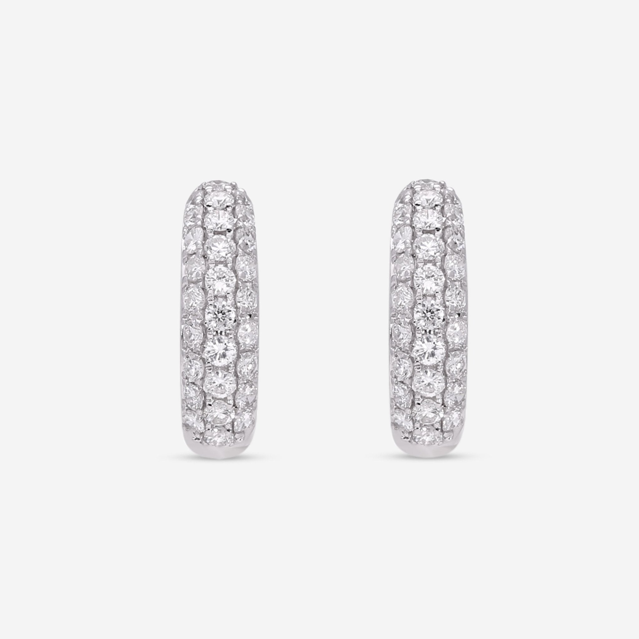 Ina Mar 18K White Gold Diamond Earrings AER - 1491 - 1 - THE SOLIST - Ina Mar