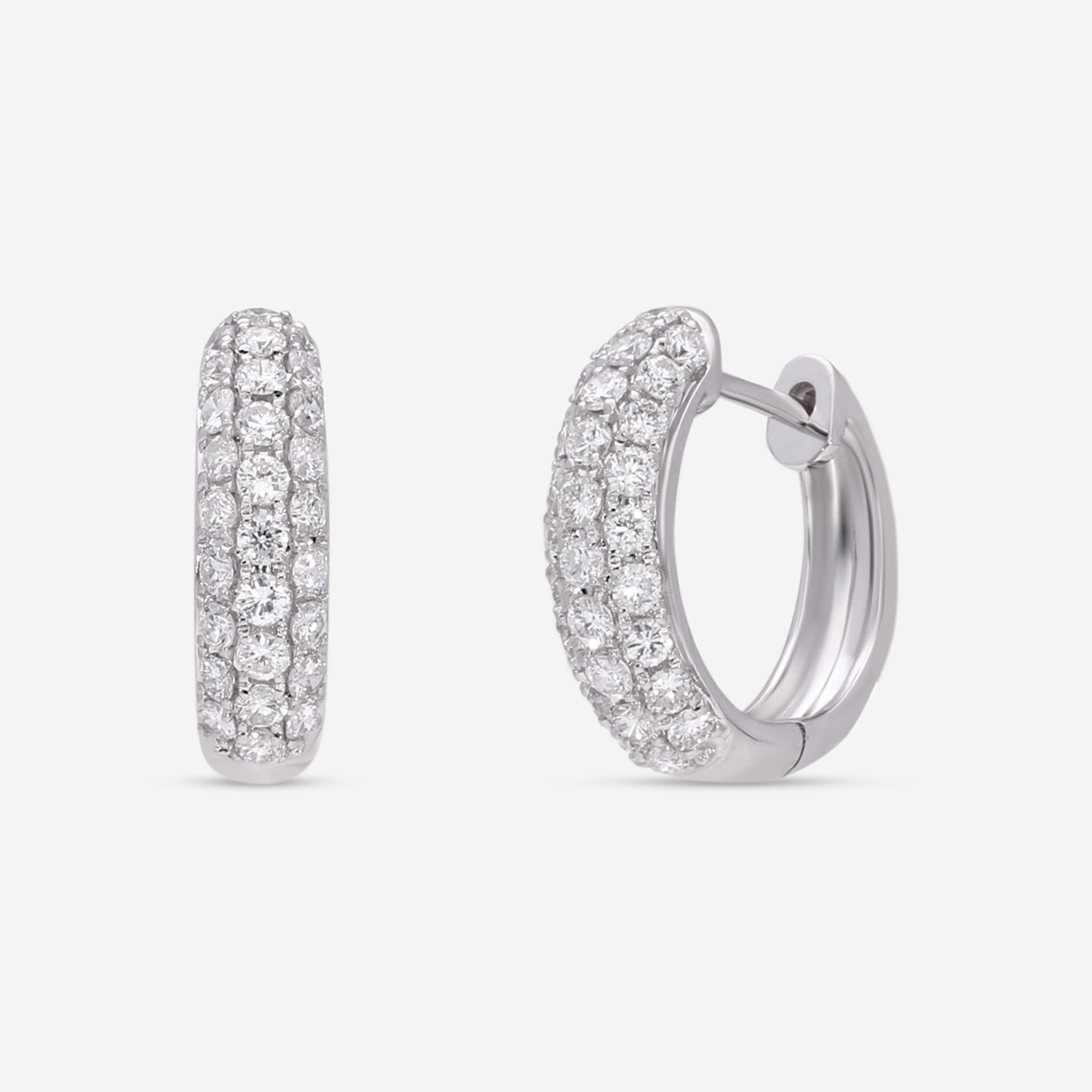 Ina Mar 18K White Gold Diamond Earrings AER - 1491 - 1 - THE SOLIST - Ina Mar