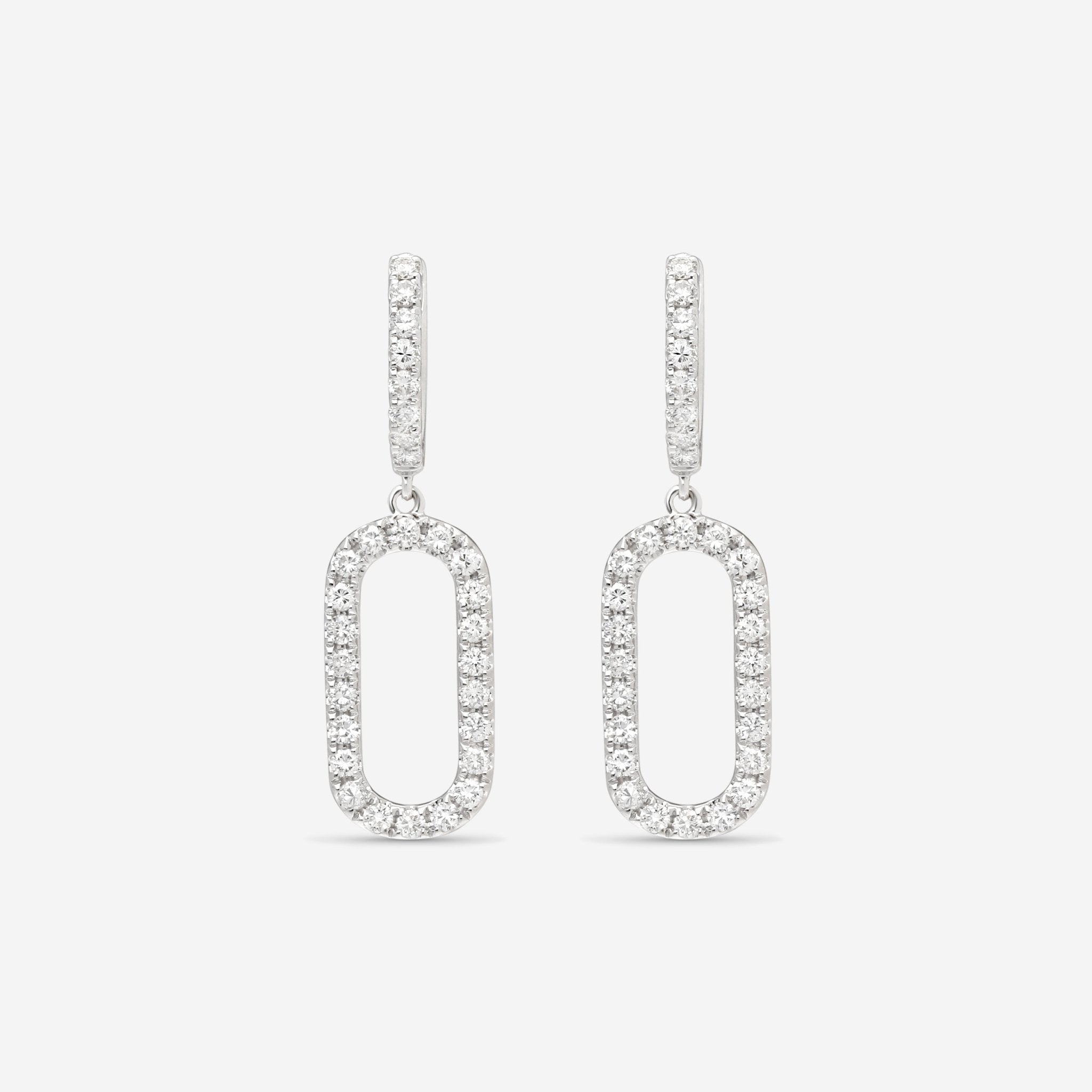 Ina Mar 18K White Gold Diamond Earrings AER - 17527 - THE SOLIST - Ina Mar