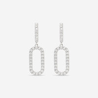 Ina Mar 18K White Gold Diamond Earrings AER - 17527 - THE SOLIST - Ina Mar