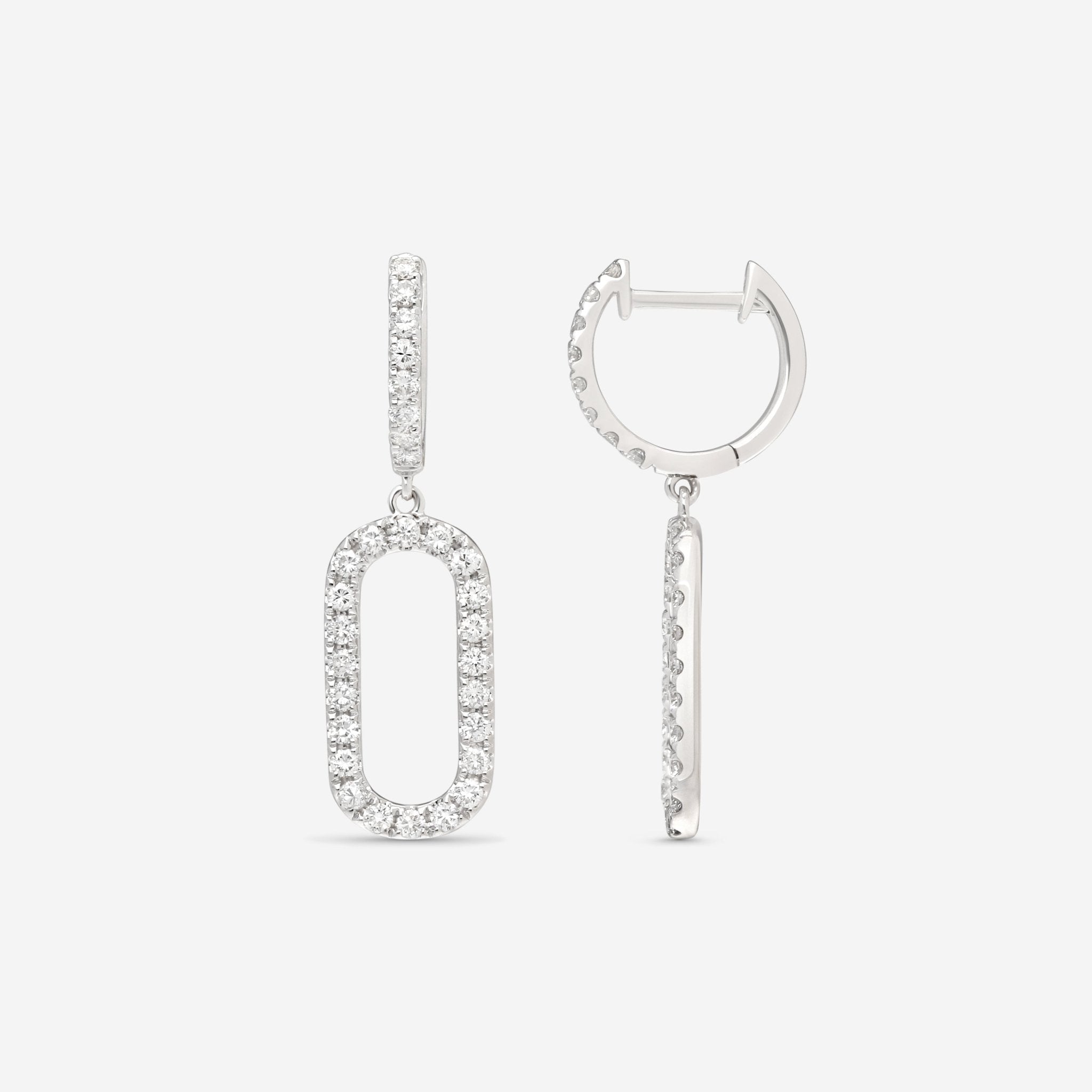 Ina Mar 18K White Gold Diamond Earrings AER - 17527 - THE SOLIST - Ina Mar