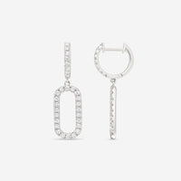 Ina Mar 18K White Gold Diamond Earrings AER - 17527 - THE SOLIST - Ina Mar