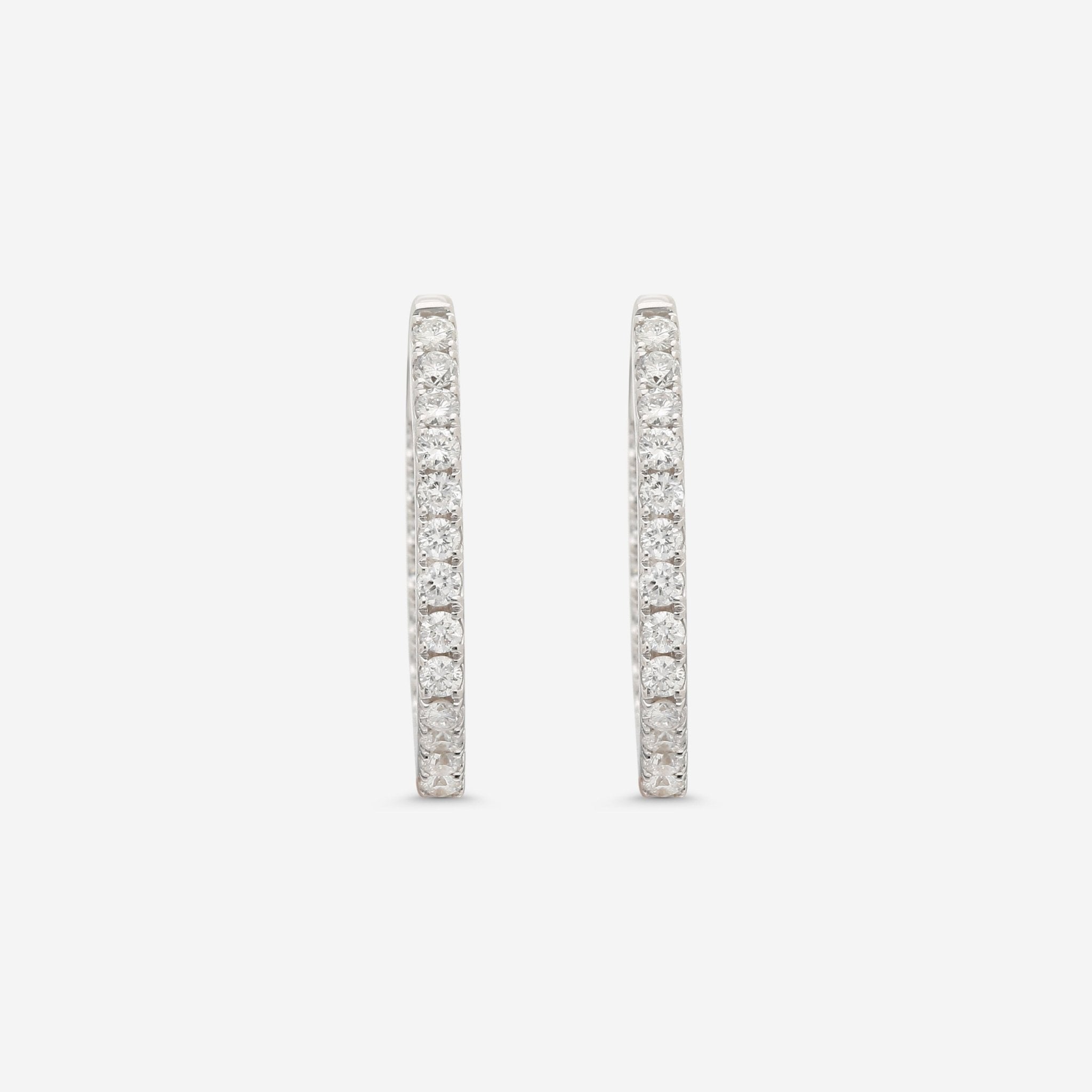 Ina Mar 18K White Gold Diamond Earrings AER - 18071 - THE SOLIST - Ina Mar