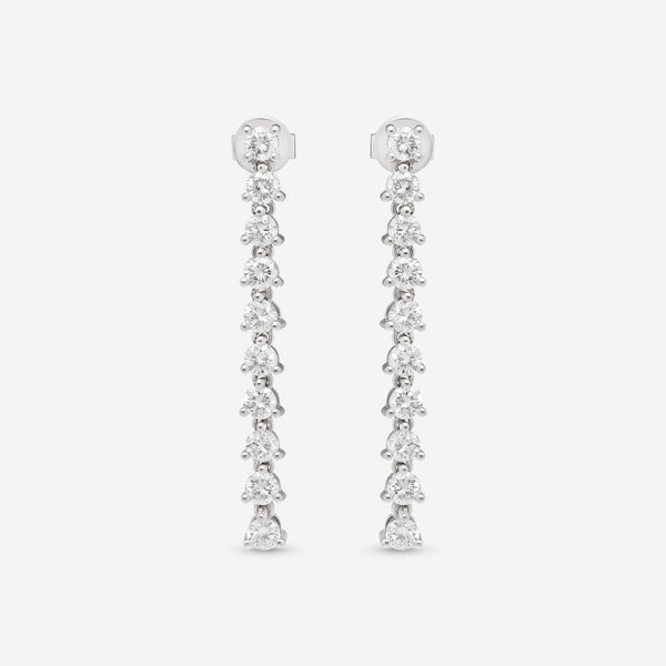Ina Mar 18K White Gold Diamond Earrings AER - 19279 - THE SOLIST - Ina Mar