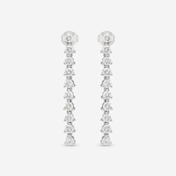 Ina Mar 18K White Gold Diamond Earrings AER - 19279 - THE SOLIST - Ina Mar