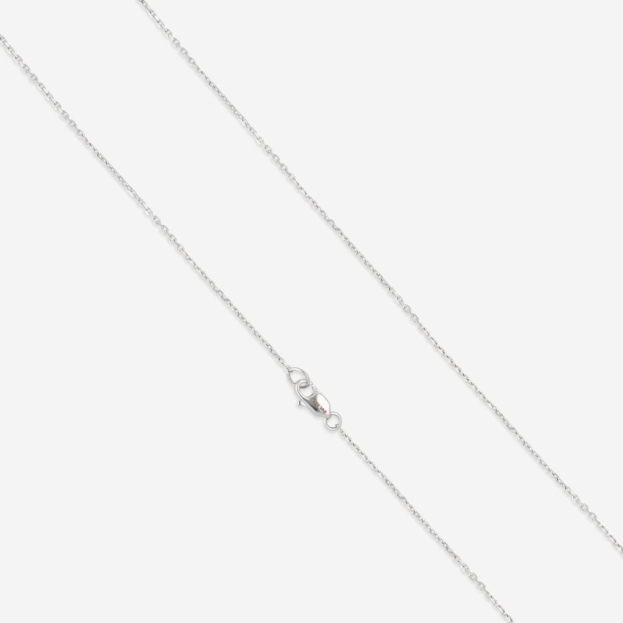 Ina Mar 18K White Gold Diamond Heart Necklace 16