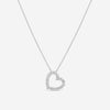 Ina Mar 18K White Gold Diamond Heart Necklace 16" ANK - 16867 - 1 - THE SOLIST - Ina Mar