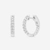 Ina Mar 18K White Gold Diamond Hoop Earrings AER - 17277 - THE SOLIST - Ina Mar