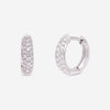 Ina Mar 18K White Gold Diamond Huggie Earrings AER - 17412 - THE SOLIST - Ina Mar