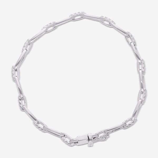 Ina Mar 18K White Gold Diamond Link Bracelet ALB - 17503 - THE SOLIST - Ina Mar