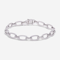 Ina Mar 18K White Gold Diamond Link Bracelet ALB - 17503 - THE SOLIST - Ina Mar