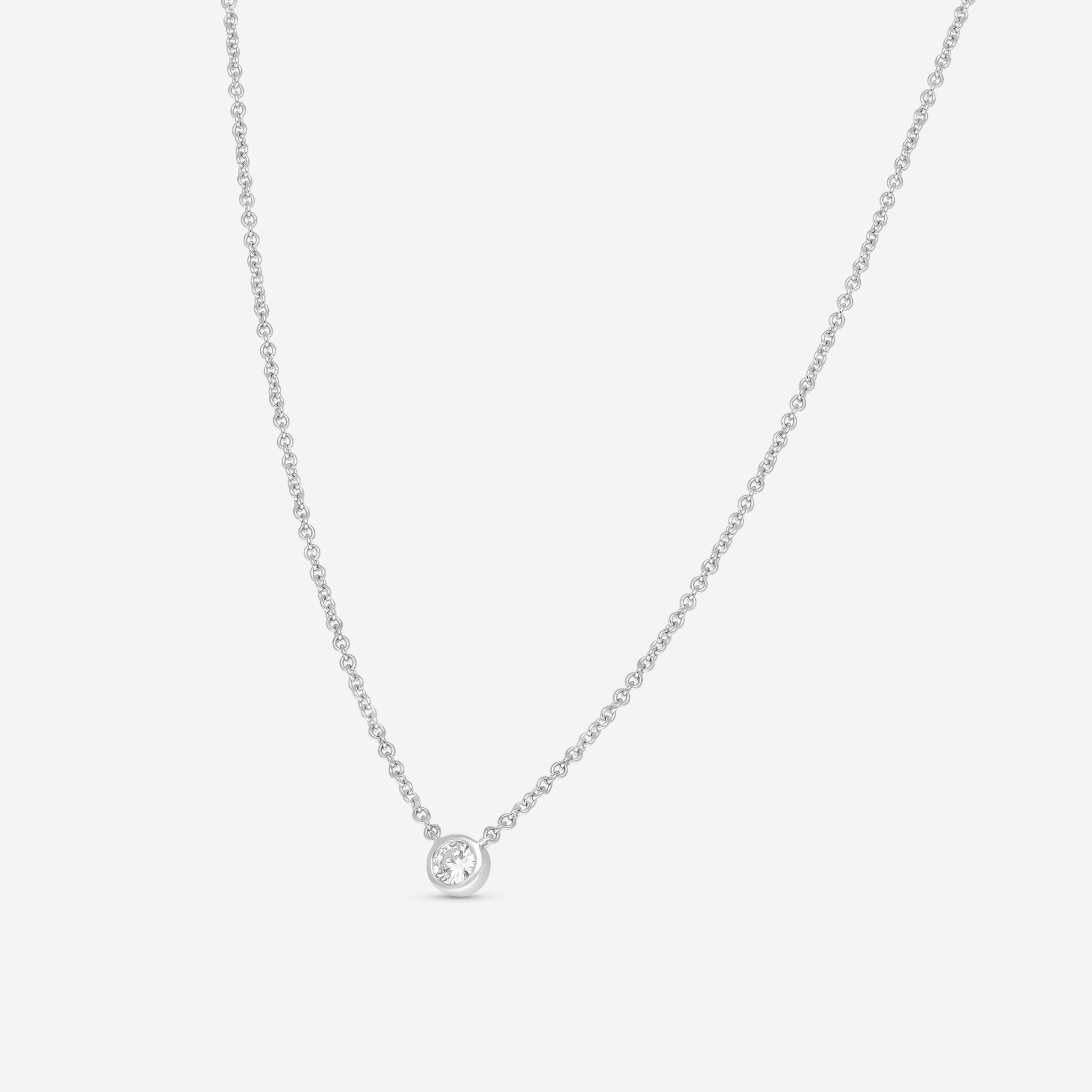 Ina Mar 18K White Gold Diamond Necklace 16