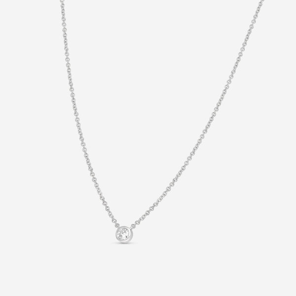 Ina Mar 18K White Gold Diamond Necklace 16" ANK - 19302 - THE SOLIST - Ina Mar