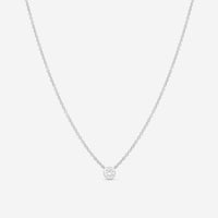 Ina Mar 18K White Gold Diamond Necklace 16" ANK - 19302 - THE SOLIST - Ina Mar