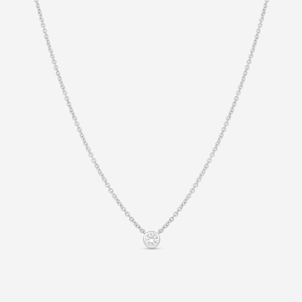 Ina Mar 18K White Gold Diamond Necklace 16" ANK - 19302 - THE SOLIST - Ina Mar